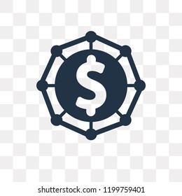 Crowdfunding vector icon isolated on transparent background, Crowdfunding transparency concept can be used web and mobile