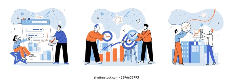 Crowdfunding. Vector illustration. Donations contribute to growth emerging industries in crowdfunding Crowdfunding provides valuable feedback and insights from backers Backers contributions help