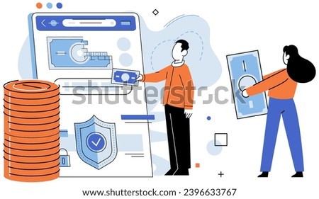 Crowdfunding. Vector illustration. Crowdfunding platforms provide space for entrepreneurs to showcase their ideas The financial contributions backers lead to breakthroughs in crowdfunding campaigns