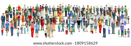 Crowds in the community, isolated