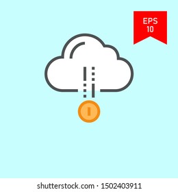 Crowdsource vector icon in trendy flat style