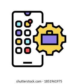 crowdsourcing business color icon vector. crowdsourcing business sign. isolated symbol illustration