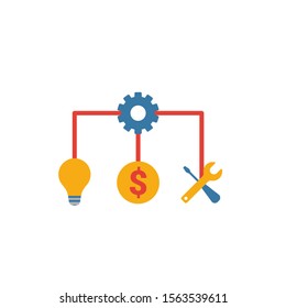 Crowdsourcing icon. Simple flat element from content collection. Creative crowdsourcing icon for templates, software and apps.
