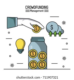 Crowfunding management infographic