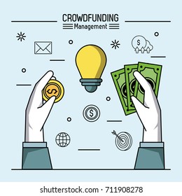 Crowfunding management infographic