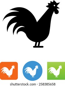 Crowing Rooster Icon