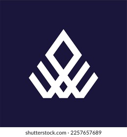 CROWN ABSTRACT LOGO MONOGRAM ILLUSTRATION