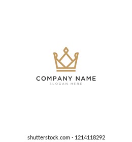Crown abstract Logo Template Design Vector, Emblem, Design Concept, Creative Symbol, Icon