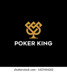 crown and Ace of Spades to design the Poker logo
