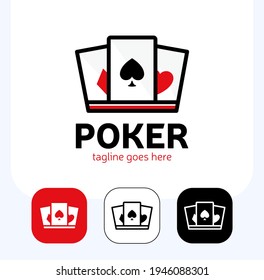 crown and Ace of Spades to design the Poker logo. crown or king of club playing cards logo design vector