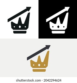 Crown Arrow Finance Business Abstract Logo