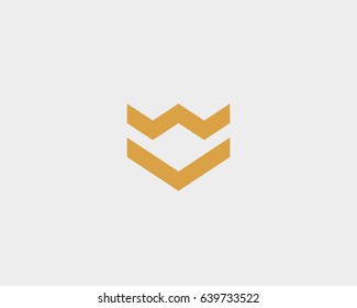 Crown arrow shield premium logo. Luxury construction vector logotype. Abstract universal minimal icon