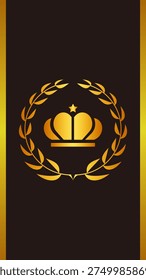 Ilustración fondo corona 