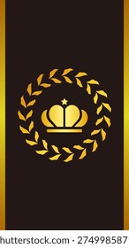 Ilustración fondo corona 