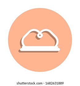 Crown badge icon. Simple glyph, flat vector of web icons for ui and ux, website or mobile application