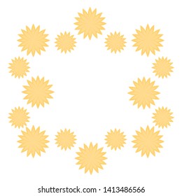 crown of beautiful flowers naturals isolated icon