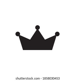 Icono de corona negra. Símbolo de contorno de vectores enriquecido y de potencia aislado en blanco