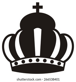 crown, black symbol