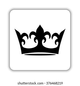 crown  - black vector icon