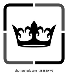 crown  - black vector icon