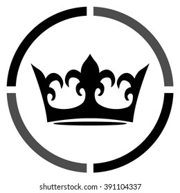 crown  - black vector icon