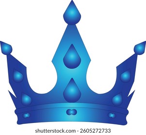  A crown with a blue and green color