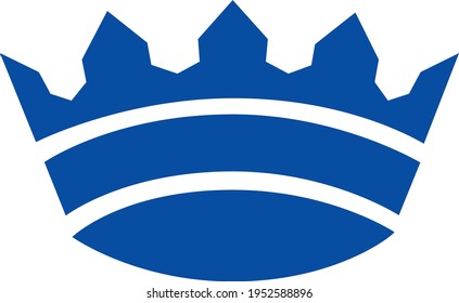 Crown blue and white symbol