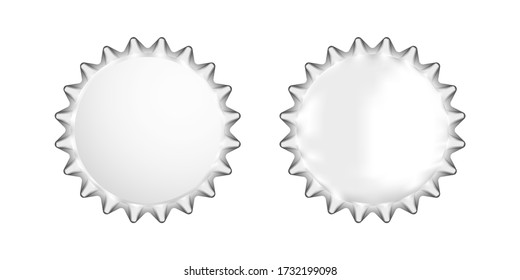 Crown bottle cap vector illustration