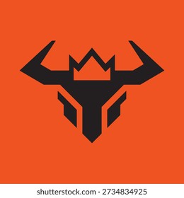 Crown Bull Strong Flat Logo