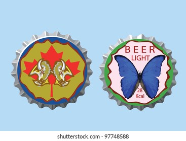 crown caps with image