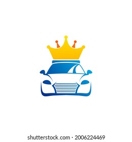 Crown Car logo vector template, Creative Car logo design concepts