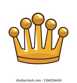 Crown cartoon isolated