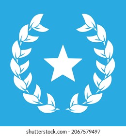 crown in the center of which is a star, vector illustration