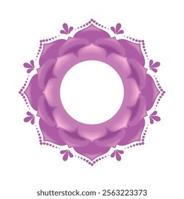 crown chakra sahasrara icon isolated