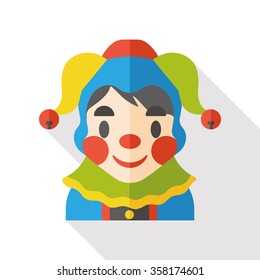 crown character flat icon
