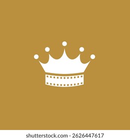 Plantilla de Vector de diseño de logotipo de Crown Cinema
