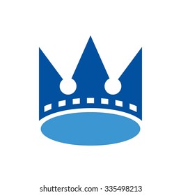crown of cinema logo template.