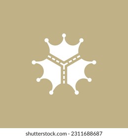 Crown Classic Logo Design Vector
