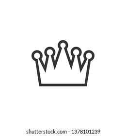 Crown clip art design vector isolated illustration