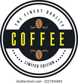 crown coffee limited edition logo vector template.eps
