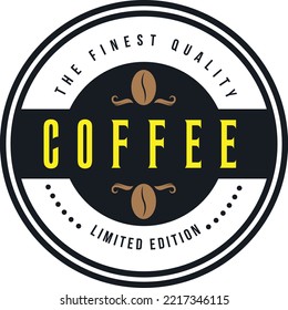 crown coffee limited edition logo vector template.eps
