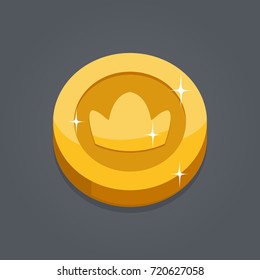 Crown Coin Illustration 2