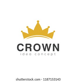 Crown Concept Logo Design Template