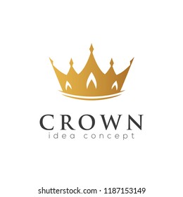 Crown Concept Logo Design Template