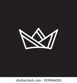  Plantilla de diseño de logotipo de concepto de recorte