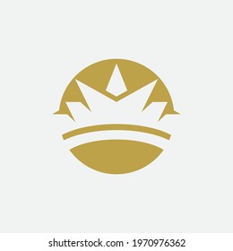 Crown Concept Logo Design Template
