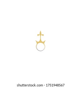 Crown Concept Logo icon Design Template 