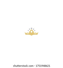 Crown Concept Logo icon Design Template 