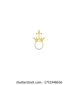 Crown Concept Logo icon Design Template 