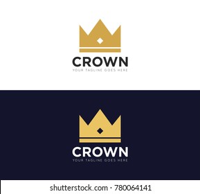 crown concept logo, icon, symbol, ilustration design template